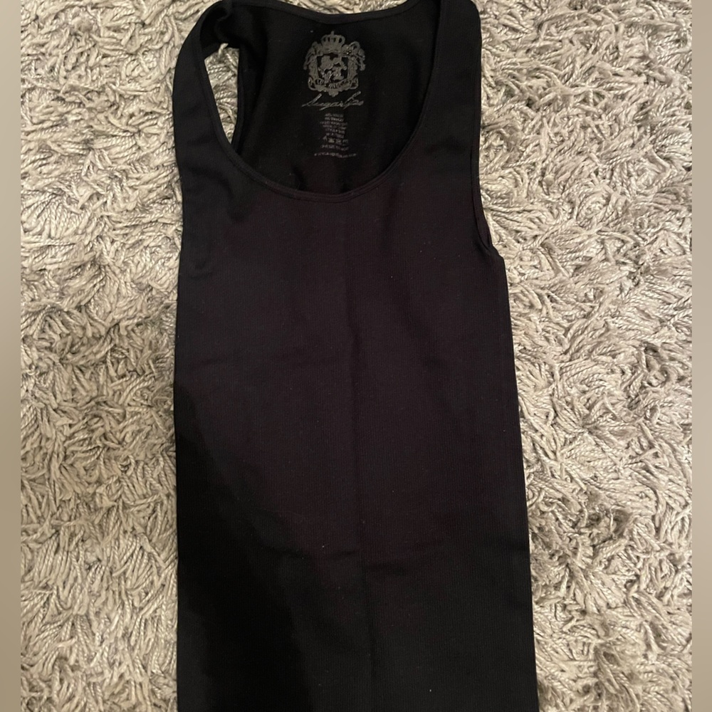 Black tank top